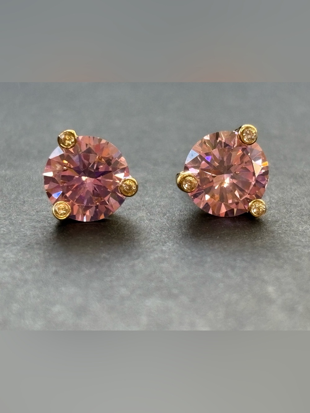 Rise and Shine Small Studs in Light Rose by Kate Spade